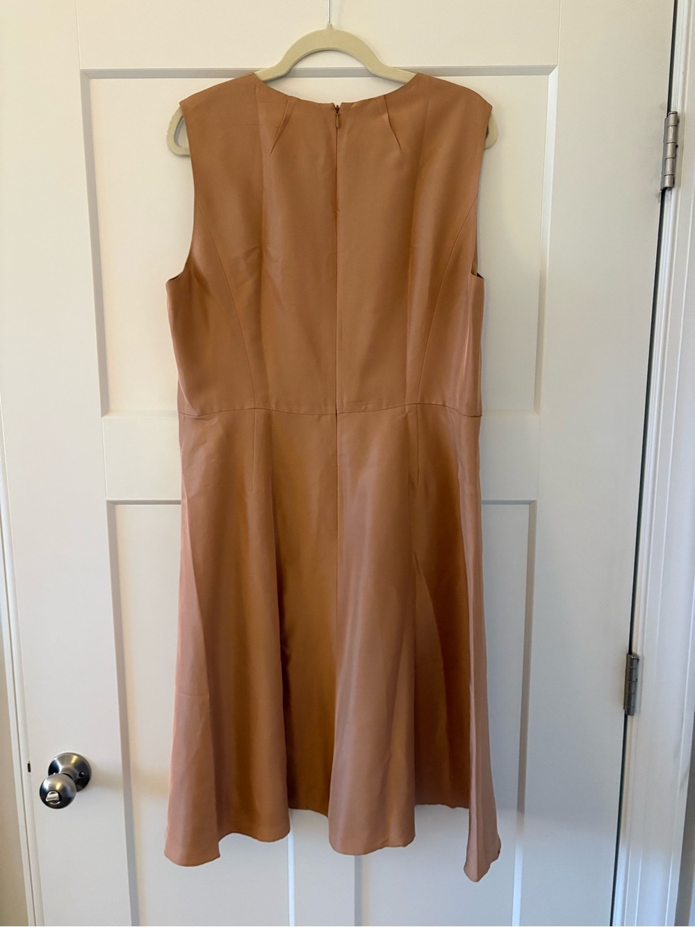 NEW LK Bennet Silk A-line Dress; champagne color - Picture 3 of 6